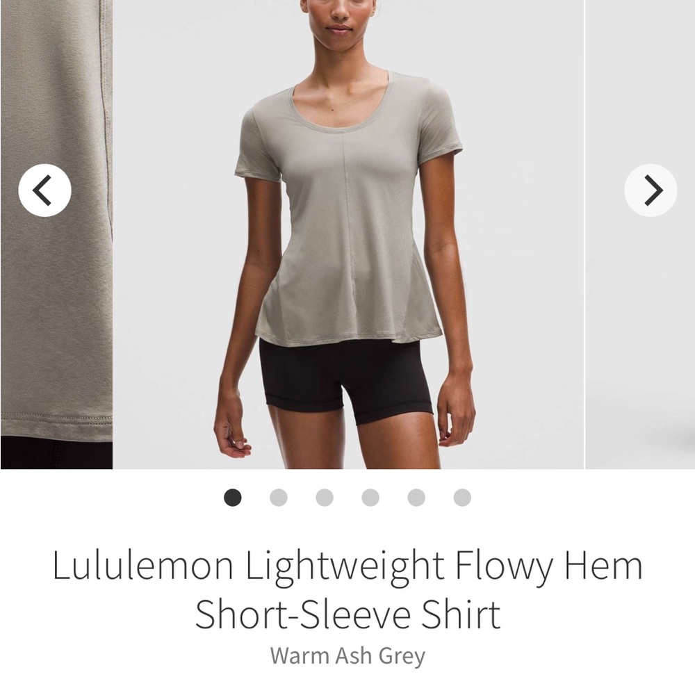Lululemon Athletica Women's Short-Sleeve Tee - Warm Ash Grey